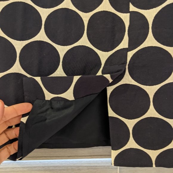 20. Grace Dane Lewis Vintage Navy Polka Dot Pencil Skirt Size 14 - Picture 4 of 9